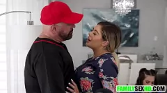 Play Step Dad and Steamy Teen Daughter Caught Fucking Next to Unsuspecting Step Mom