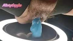play BBW Misty Thyghs merge sălbatic cu cocoș gras și dildo
