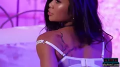 Play Asian Teen Vina Sky in Stockings Posing for Playboy Porno